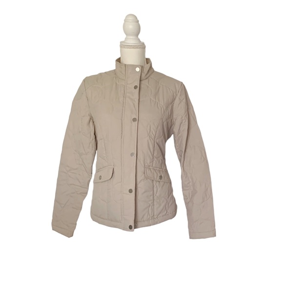 A New Day Tan Quilted Coat Size Medium - Picture 1 of 9